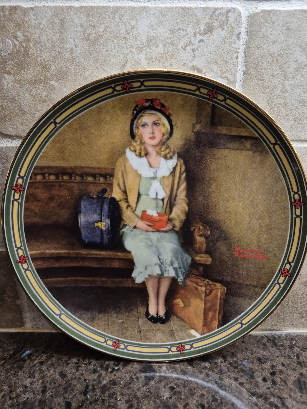 Norman Rockwell A Young Girl's Dream Collector Plate Knowles Limited 1985